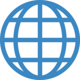 带子午线的地球仪emoji素材一 160x160像素