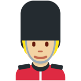 警卫:中浅肤色emoji素材一 160x160像素