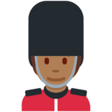 警卫:中等深色肤色emoji素材一 160x160像素
