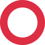 空心红圈emoji素材一 160x160像素