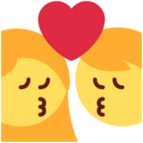 吻:女人,男人emoji素材一 160x160像素