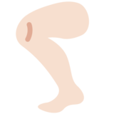 腿部:浅肤色emoji素材一 160x160像素