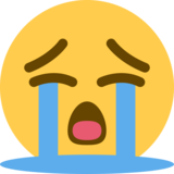 大哭的脸emoji素材一 160x160像素