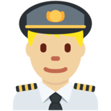 男飞行员:中浅肤色emoji素材一 160x160像素