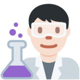 男科学家:浅肤色emoji素材一 160x160像素