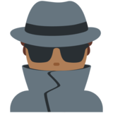 男侦探:中黑肤色emoji素材一 160x160像素