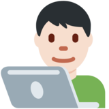 男技术员:浅肤色emoji素材一 160x160像素