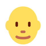 男:秃头emoji素材一 160x160像素