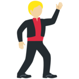 男子舞蹈:中浅肤色emoji素材一 160x160像素