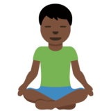 打坐的男人:肤色暗淡emoji素材一 160x160像素