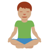 打坐的男人:中等肤色emoji素材一 160x160像素