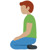 跪着的男人:中等肤色emoji素材一 160x160像素