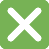 十字标记按钮emoji素材一 160x160像素