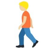 行走的人:中浅肤色emoji素材一 160x160像素