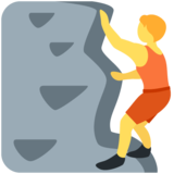 人员攀登/正在攀爬的人emoji素材一 160x160像素