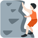 正在攀爬的人:浅肤色emoji素材一 160x160像素