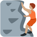 正在攀爬的人:中等肤色emoji素材一 160x160像素