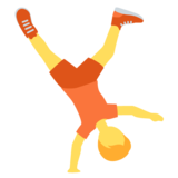 侧手翻的人emoji素材一 160x160像素