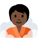 潮湿房间的人:深色肤色emoji素材一 160x160像素