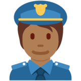 警官:中黑肤色emoji素材一 160x160像素