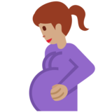 孕妇:中等肤色emoji素材一 160x160像素