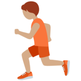 跑步者:中等肤色emoji素材一 160x160像素