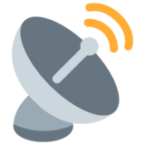 卫星天线、无线电视、天线锅emoji素材一 160x160像素