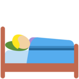 卧床者:中浅肤色emoji素材一 160x160像素