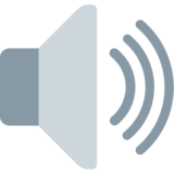 扬声器高音量emoji素材一 160x160像素