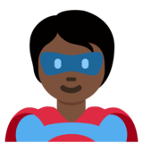 超级英雄:深色肤色emoji素材一 160x160像素