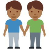 男士牵手:中深色肤色emoji素材一 160x160像素