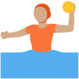 玩水球的人:中等肤色emoji素材一 160x160像素