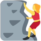 女子攀登emoji素材一 160x160像素