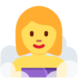蒸汽房的女人emoji素材一 160x160像素