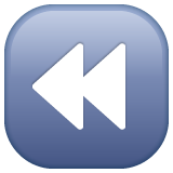 快速后退按钮emoji素材一 160x160像素