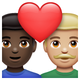 情侣: 男人男人较深肤色中等-浅肤色emoji素材一 160x160像素