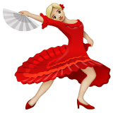 女子舞蹈:中浅肤色emoji素材一 160x160像素