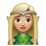 精灵:中浅肤色emoji素材一 160x160像素