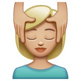 按摩者:中浅肤色emoji素材一 160x160像素