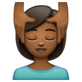 按摩者:中黑肤色emoji素材一 160x160像素