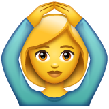 做“好”手势的人emoji素材一 160x160像素