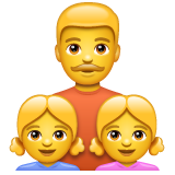家庭:男人,女孩,女孩emoji素材一 160x160像素