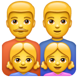 家庭:男人,男人,女孩,女孩emoji素材一 160x160像素