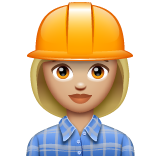 女工:中浅肤色emoji素材一 160x160像素