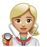 女保健员:中浅肤色emoji素材一 160x160像素