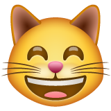 笑眯眯的猫emoji素材一 160x160像素