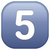 键帽数字5emoji素材一 160x160像素