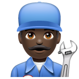 男机械工:深色肤色emoji素材一 160x160像素