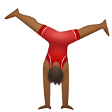 侧手翻的男人:中等深色肤色emoji素材一 160x160像素