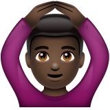 做“好”手势的男人:肤色暗淡emoji素材一 160x160像素